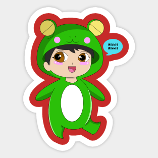 Chibi Frog Sticker